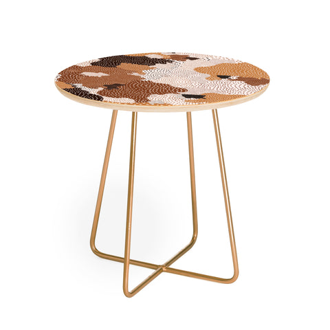 Ninola Design Desert dunes Terracota Round Side Table