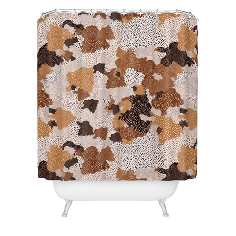 Ninola Design Desert dunes Terracota Shower Curtain