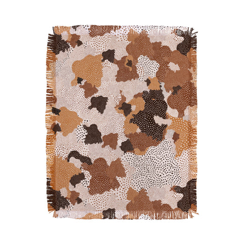 Ninola Design Desert dunes Terracota Throw Blanket