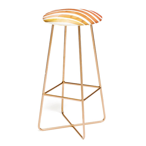 Ninola Design Desert sunset stripes Bar Stool