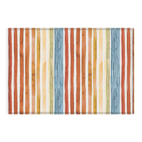 Ninola Design Desert sunset stripes Outdoor Rug