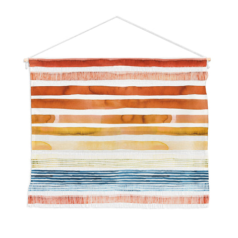 Ninola Design Desert sunset stripes Wall Hanging Landscape
