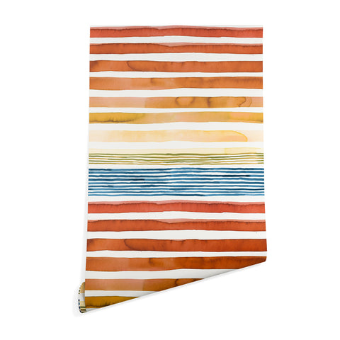 Ninola Design Desert sunset stripes Wallpaper