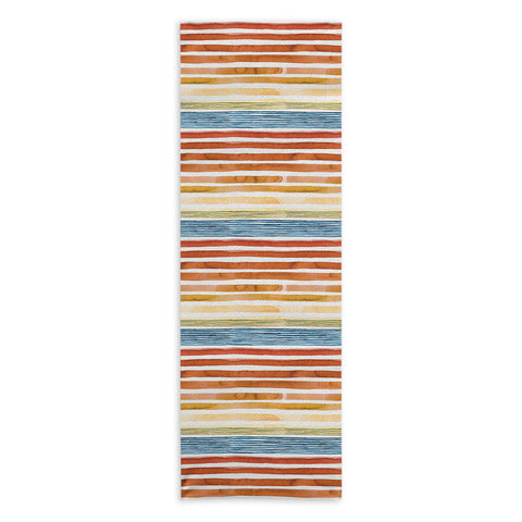 Ninola Design Desert sunset stripes Yoga Towel
