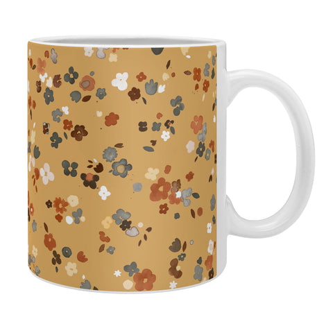 Ninola Design Ditsy flowers Goldenrod Coffee Mug