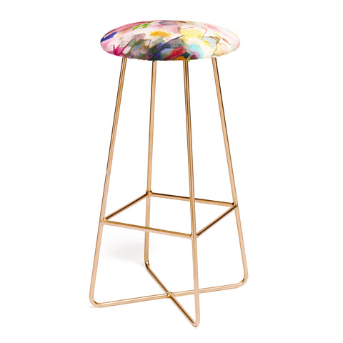 Ninola Design Dreamy imaginary mountains landscape Bar Stool