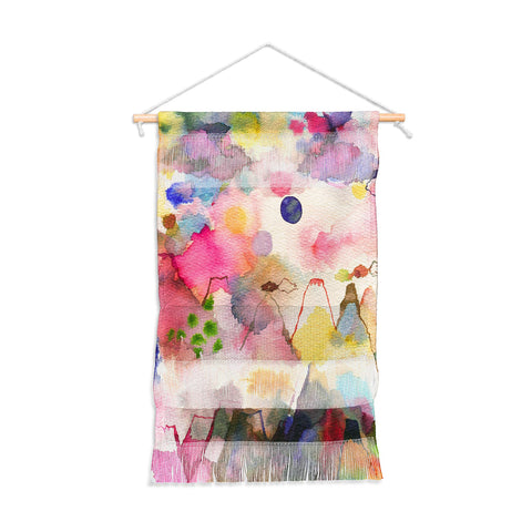 Ninola Design Dreamy imaginary mountains landscape Wall Hanging Portrait