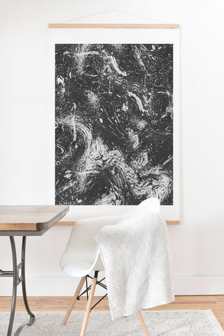 Ninola Design Dripping Abstract Dots Dust Art Print And Hanger
