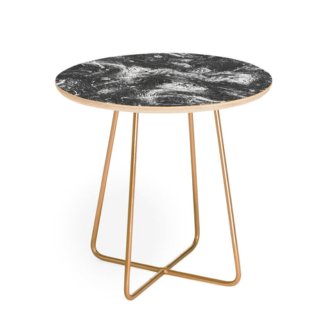 Ninola Design Dripping Abstract Dots Dust Round Side Table