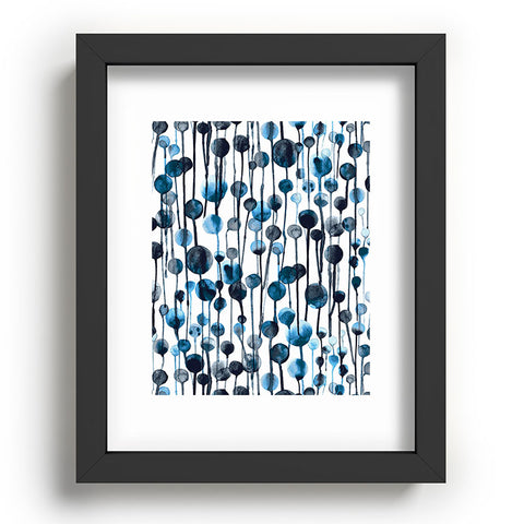 Ninola Design Dripping Dots Watercolor Recessed Framing Rectangle