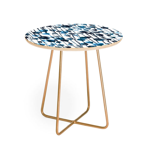 Ninola Design Dripping Dots Watercolor Round Side Table