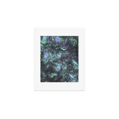 Ninola Design Dripping Splatter Purple Art Print