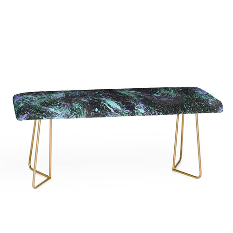 Ninola Design Dripping Splatter Purple Bench