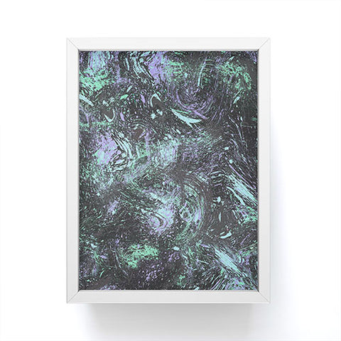 Ninola Design Dripping Splatter Purple Framed Mini Art Print