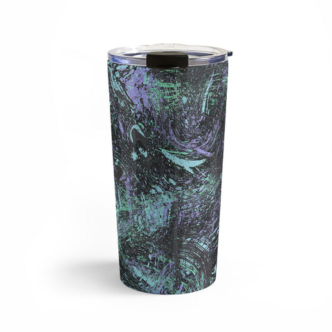 Ninola Design Dripping Splatter Purple Travel Mug