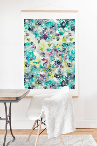 Ninola Design Experimental Green Surface Art Print And Hanger