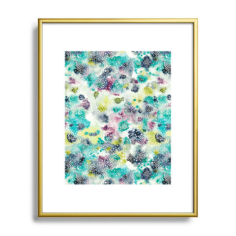 Ninola Design Experimental Green Surface Metal Framed Art Print