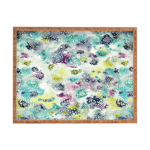 Ninola Design Experimental Green Surface Rectangular Tray