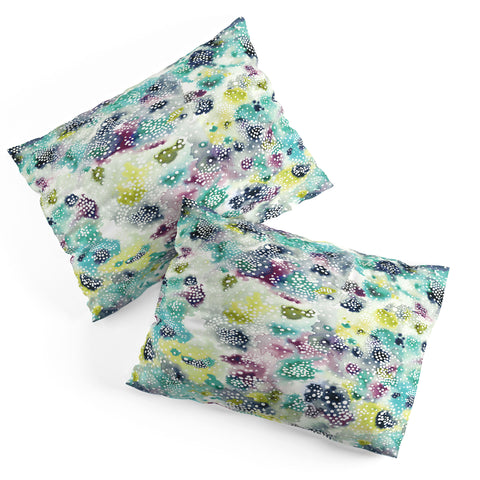 Ninola Design Experimental Green Surface Pillow Shams
