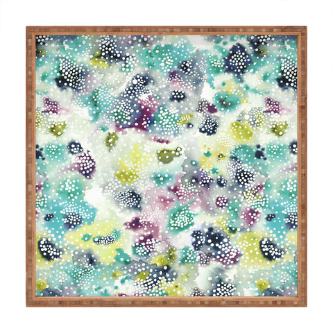 Ninola Design Experimental Green Surface Square Tray