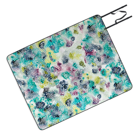 Ninola Design Experimental Green Surface Picnic Blanket