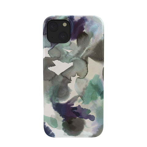 Ninola Design Expressive Abstract Painting Aqua Phone Case