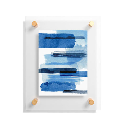 Ninola Design Feelings blue Floating Acrylic Print
