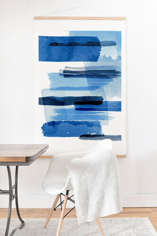 Ninola Design Feelings blue Art Print And Hanger