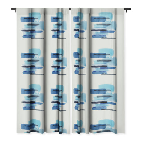 Ninola Design Feelings blue Blackout Window Curtain