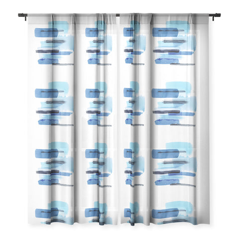 Ninola Design Feelings blue Sheer Window Curtain