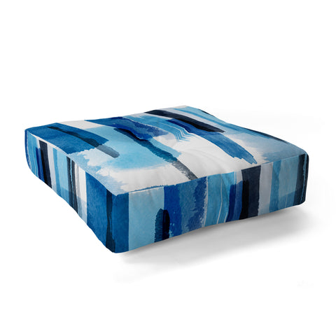 Ninola Design Feelings blue Floor Pillow Square