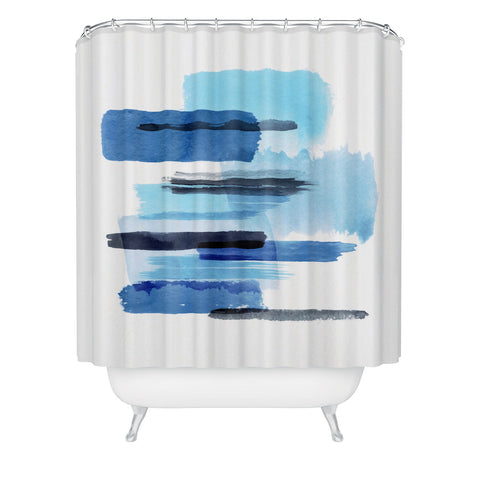 Ninola Design Feelings blue Shower Curtain