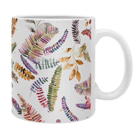 Ninola Design Ferns Branches Autumn Shades Coffee Mug