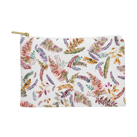 Ninola Design Ferns Branches Autumn Shades Pouch