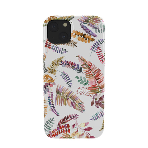 Ninola Design Ferns Branches Autumn Shades Phone Case