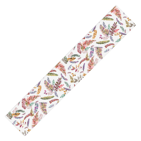 Ninola Design Ferns Branches Autumn Shades Table Runner
