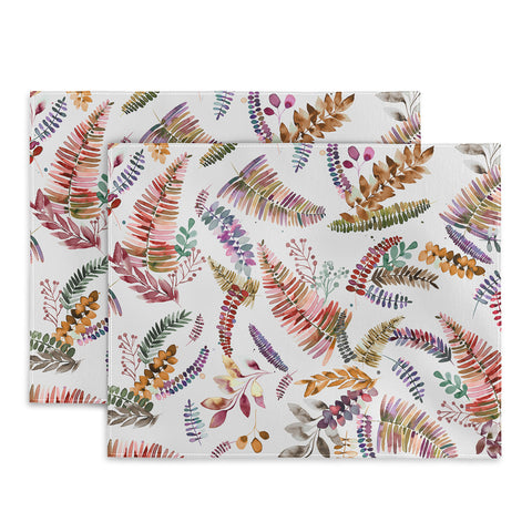 Ninola Design Ferns Branches Autumn Shades Placemat