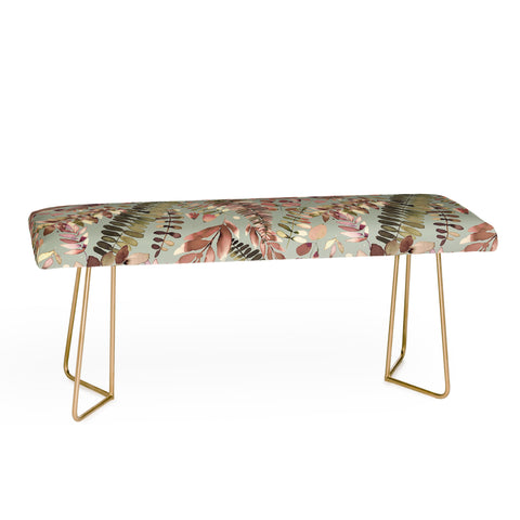 Ninola Design Ferns Foliage Nature Green Bench