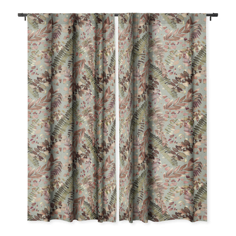 Ninola Design Ferns Foliage Nature Green Blackout Non Repeat