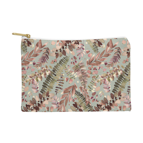 Ninola Design Ferns Foliage Nature Green Pouch