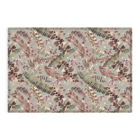 Ninola Design Ferns Foliage Nature Green Outdoor Rug