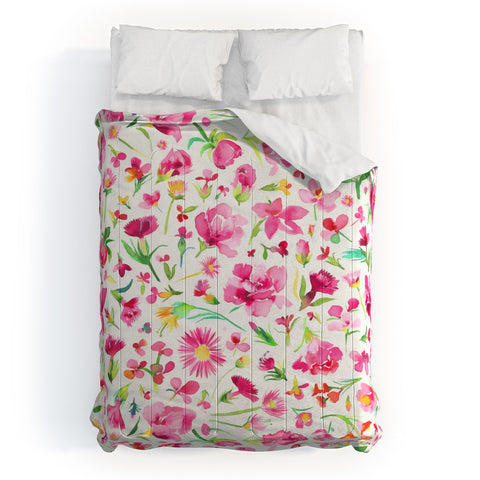 Ninola Design Flower Buds Pink Comforter