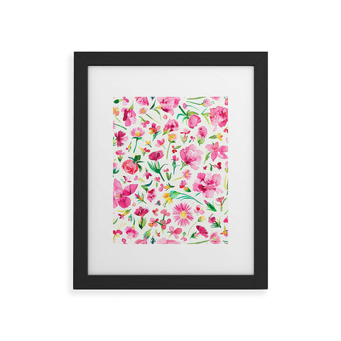 Ninola Design Flower Buds Pink Framed Art Print