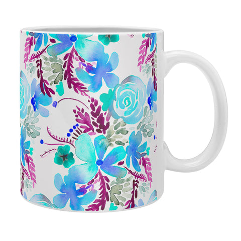 Ninola Design Flowers Sweet Bloom Blue Coffee Mug