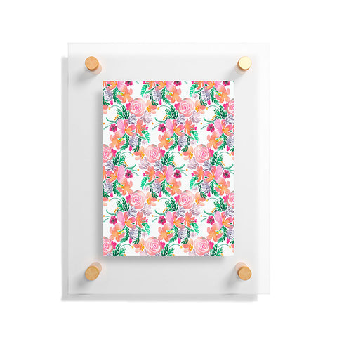 Ninola Design Flowers Sweet Bloom Pink Floating Acrylic Print
