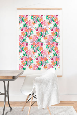Ninola Design Flowers Sweet Bloom Pink Art Print And Hanger