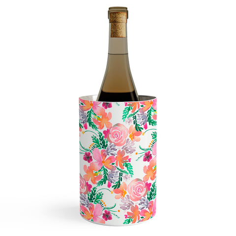 Ninola Design Flowers Sweet Bloom Pink Wine Chiller