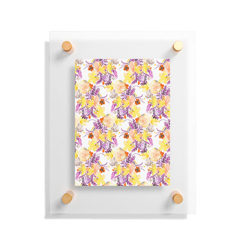 Ninola Design Flowers sweet bloom yellow Floating Acrylic Print