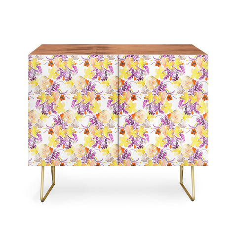 Ninola Design Flowers sweet bloom yellow Credenza