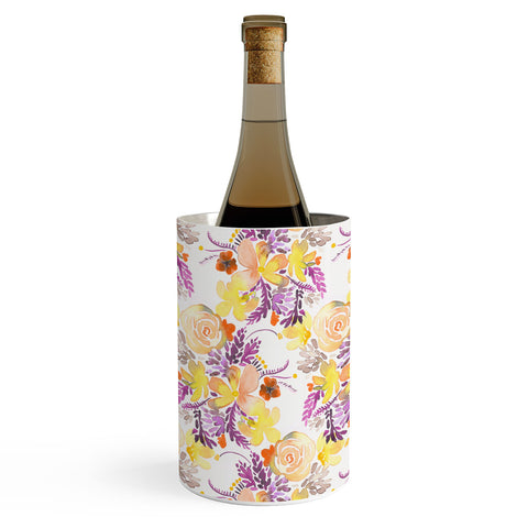 Ninola Design Flowers sweet bloom yellow Wine Chiller